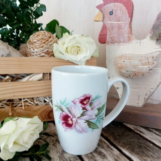 MILADA hrnek 380 ml, fialky, Český porcelán Dubí