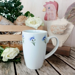 MILADA hrnek 380 ml, chrpy, Český porcelán Dubí