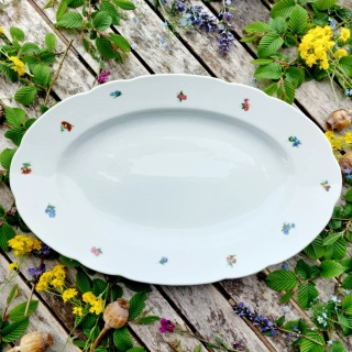 ROSE mísa oválná 39 cm, házenka, Thun 1794