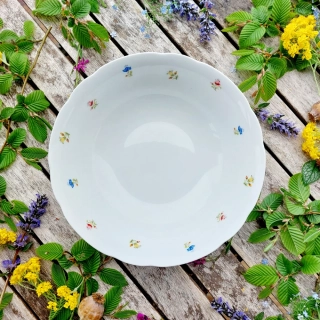 ROSE mísa kompotová 24 cm, drobná házenka, Thun 1794