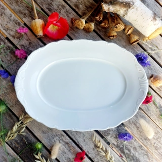 VERONA talíř oválný 32 cm, bílý, G. Benedikt 1882