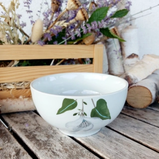 VITAL miska 14,5 cm, bílá květina A, Thun 1794