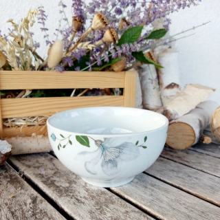 VITAL miska 14,5 cm, bílá květina B, Thun 1794