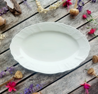 BERNADOTTE IVORY mísa oválná 26 cm, slonová kost, Thun 1794