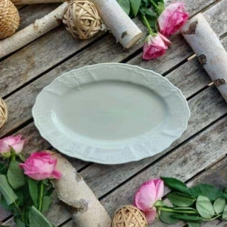 BERNADOTTE IVORY mísa oválná 26 cm, slonová kost, Thun 1794