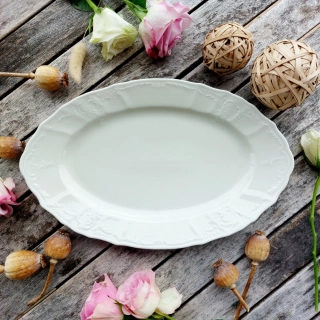 BERNADOTTE IVORY mísa oválná 34 cm, slonová kost, Thun 1794