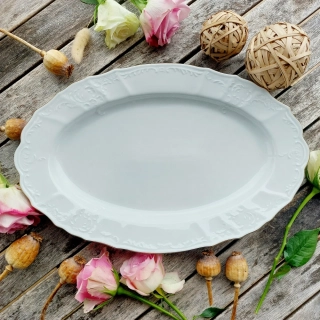 BERNADOTTE mísa oválná 39 cm, zlatá linka, Thun 1794