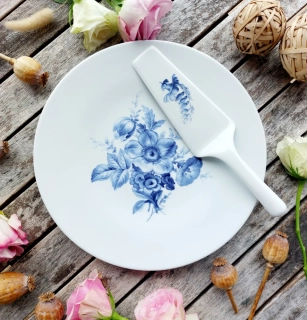 CORSO dortová souprava 2/1, modré květy, Thun 1794