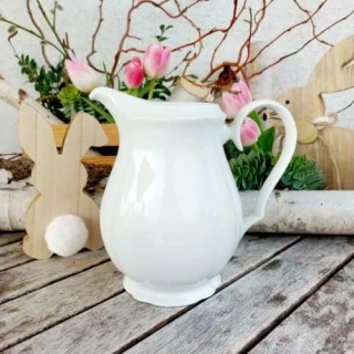 ROSE mlékovka 1000 ml, bílá, thun 1794