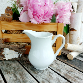 CONSTANCE mlékovka vysoká 250 ml, bílá, Thun 1794