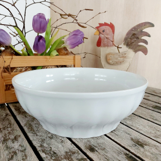 JOSEFINE mísa válcová 26,7 cm, bílá, G. Benedikt 1882