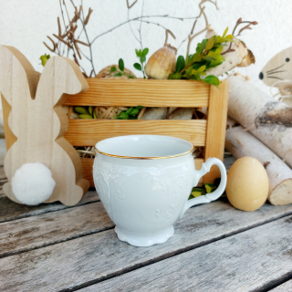 BERNADOTTE šálek 240 ml, zlatá linka, Thun 1794