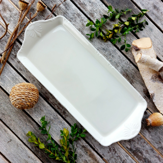 OPHELIA IVORY podnos 4-hranný 39 cm, slonová kost, Thun 1794