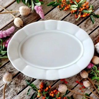 BENEDIKT mísa oválná 32 cm, bílá, G. Benedikt 1882