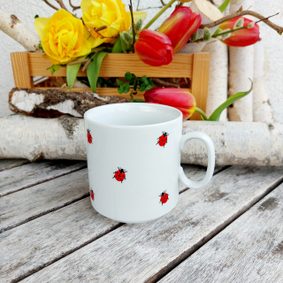 LUCAS hrnek 270 ml, berušky, Český porcelán Dubí 