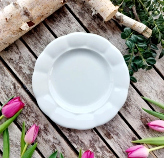 BENEDIKT talíř dezertní 19 cm, bílý,  G. Benedikt 1882