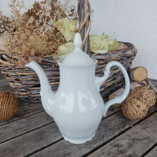 BERNADOTTE konvice kávová 700 ml, bílá, Thun 1794