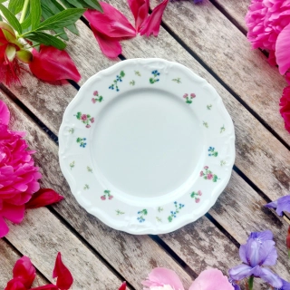 MARIE LOUISE talíř dezertní 19 cm, luční květy, Thun 1794