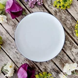 TOM talíř dezertní 19 cm, modrá linka, Thun 1794