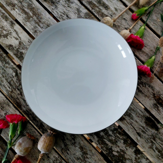 TOM talíř hluboký 20 cm, platinová linka, Thun 1794