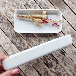 LINKA zapékací mísa 24 cm, bílá, Thun 1794