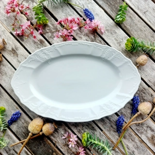 BERNADOTTE mísa oválná 34 cm, bílá, Thun 1794