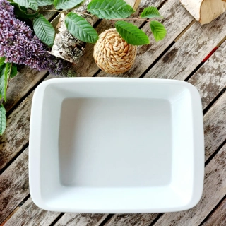 ZAPÉKACÍ MÍSA 26 cm, bílá, Thun 1794