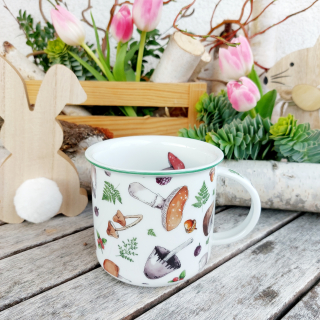 TINA hrnek 380 ml, houby, Český porcelán Dubí