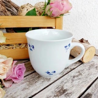 MIREK hrnek 400 ml, modrá házenka, Český porcelán Dubí